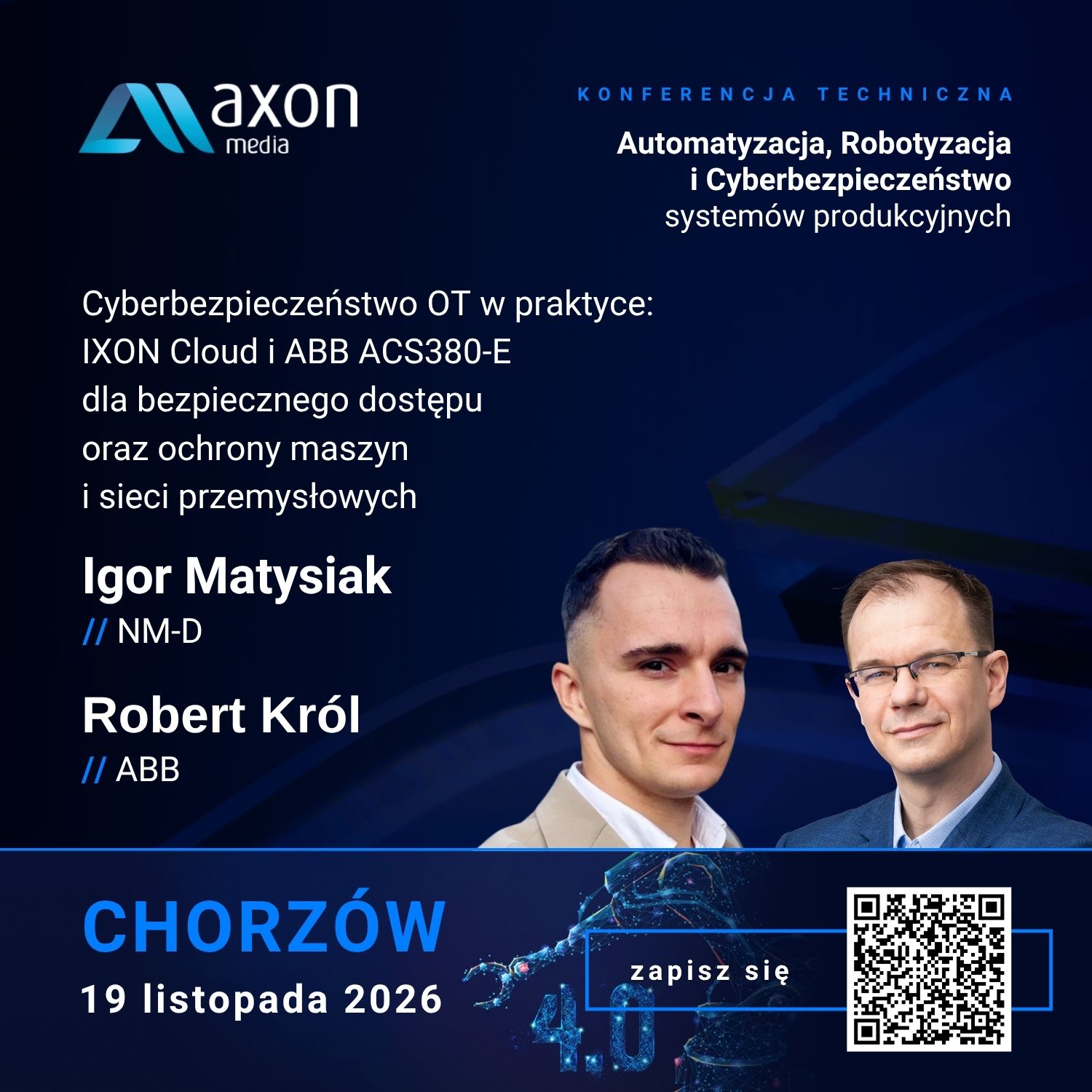 Chorzów Axon Konferencja 2026 – NM-D IXON ABB Chorzów Axon Konferencja 2026 - NM-D IXON ABB